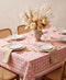 Petal Pink Linen Stripes