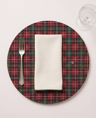 Funda de Bajaplato Plaid Tartan