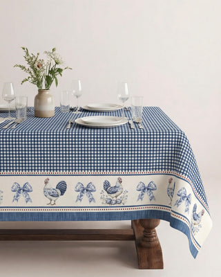 Mantel Blue Farmhouse Toile