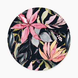 Funda de Bajaplatos Flowers in Black