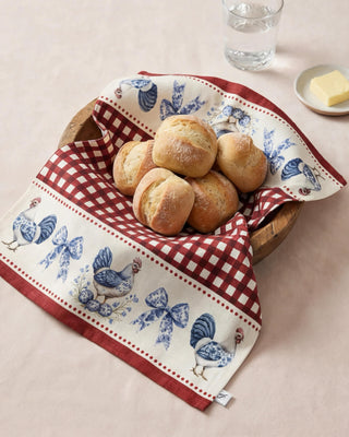 Servilletas Red Farmhouse Toile