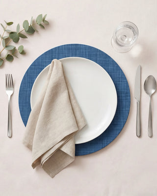Funda de Bajaplato Admiral Blue Linen