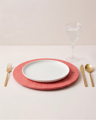 Funda de Bajaplato Sunset Coral Linen