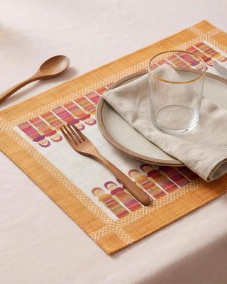 Individual Quitapenas Gold Sienna Linen / Set 2