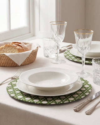 Funda de Bajaplato Earth Moss Rattan