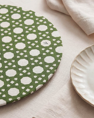 Funda de Bajaplato Earth Moss Rattan