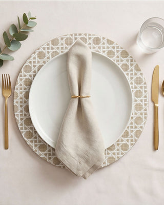 Funda de Bajaplato Soft Sand White Rattan