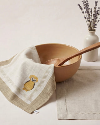 Servilleta Tecolote Mustard Vanilla Linen