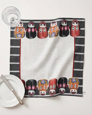 Servilleta Máscara de Mono Negra