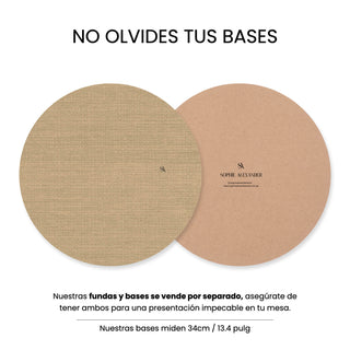 Funda de Bajaplatos Camel Rustic Linen