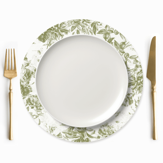 Funda de Bajaplatos Olive French Toile