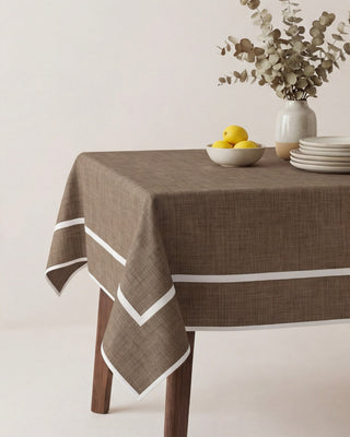 Mantel Rustic Moca Linen