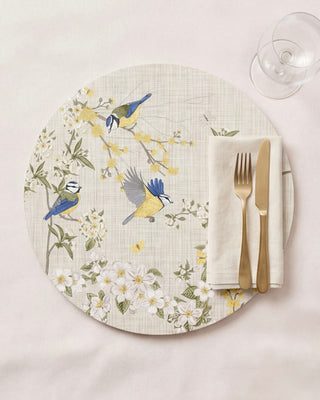 Funda de Bajaplato Golden Bloom Bird